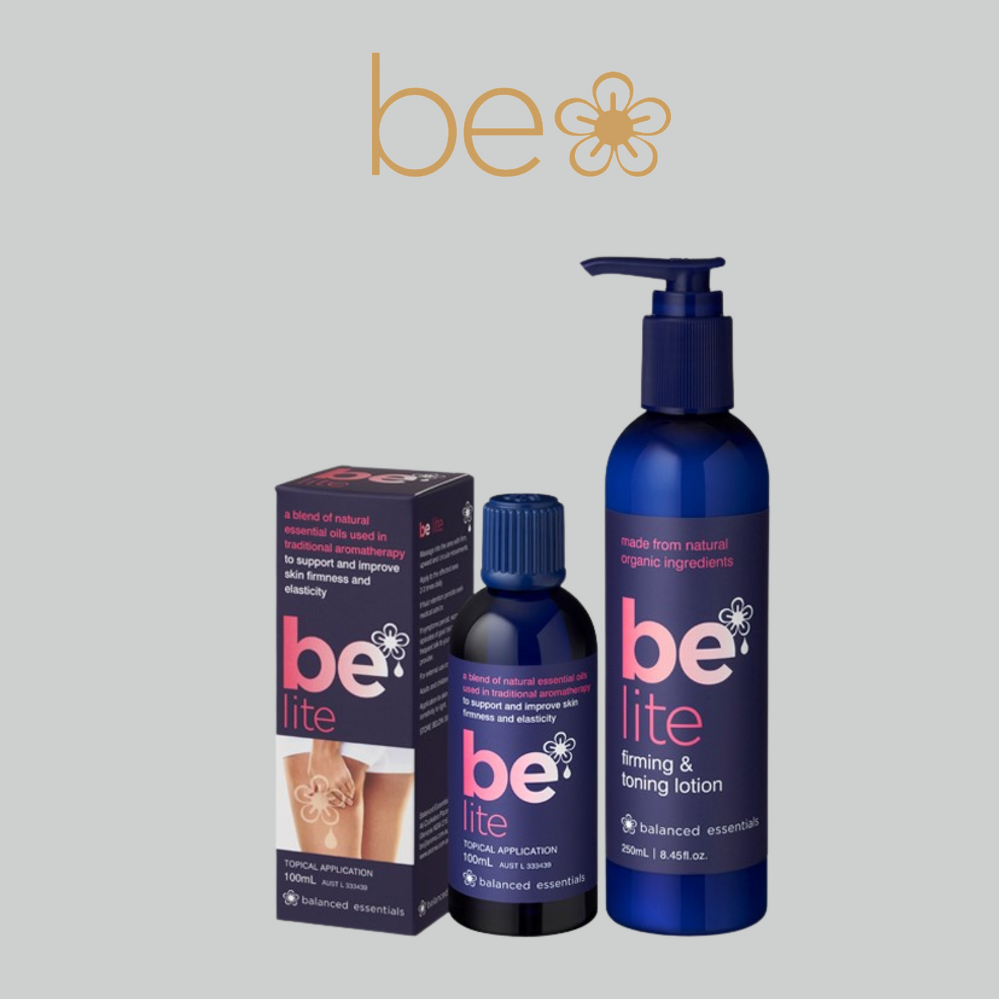 BE Lite Oil & BE Lite Firming and Toning Lotion